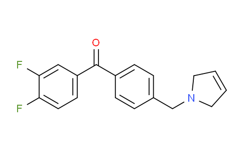 CAS No. 898764-75-5, (3,4-Difluorophenyl)(4-((2,5-dihydro-1H-pyrrol-1-yl)methyl)phenyl)methanone