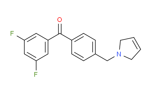 CAS No. 898764-77-7, (3,5-Difluorophenyl)(4-((2,5-dihydro-1H-pyrrol-1-yl)methyl)phenyl)methanone