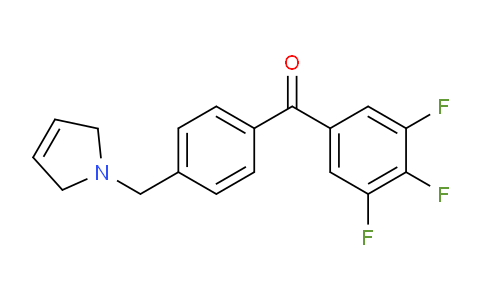 CAS No. 898764-79-9, (4-((2,5-Dihydro-1H-pyrrol-1-yl)methyl)phenyl)(3,4,5-trifluorophenyl)methanone