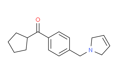 CAS No. 898764-85-7, Cyclopentyl(4-((2,5-dihydro-1H-pyrrol-1-yl)methyl)phenyl)methanone
