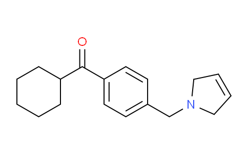 CAS No. 898764-87-9, Cyclohexyl(4-((2,5-dihydro-1H-pyrrol-1-yl)methyl)phenyl)methanone