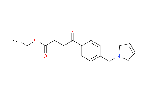 CAS No. 898764-89-1, Ethyl 4-(4-((2,5-dihydro-1H-pyrrol-1-yl)methyl)phenyl)-4-oxobutanoate