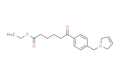 CAS No. 898764-93-7, Ethyl 6-(4-((2,5-dihydro-1H-pyrrol-1-yl)methyl)phenyl)-6-oxohexanoate
