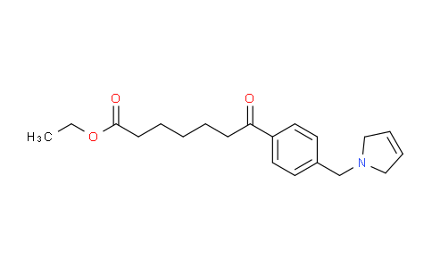 CAS No. 898764-95-9, Ethyl 7-(4-((2,5-dihydro-1H-pyrrol-1-yl)methyl)phenyl)-7-oxoheptanoate