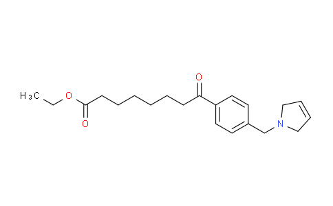 CAS No. 898764-97-1, Ethyl 8-(4-((2,5-dihydro-1H-pyrrol-1-yl)methyl)phenyl)-8-oxooctanoate