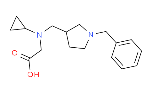 CAS No. 1353956-55-4, 2-(((1-benzylpyrrolidin-3-yl)methyl)(cyclopropyl)amino)acetic acid