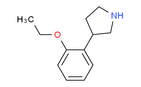 CAS No. 1082926-04-2, 3-(2-ethoxyphenyl)pyrrolidine