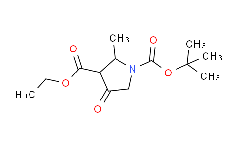 CAS No. 1229455-56-4, 1-tert-butyl 3-ethyl 2-methyl-4-oxopyrrolidine-1,3-dicarboxylate