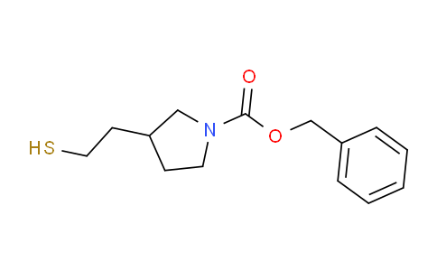 CAS No. 1420832-64-9, benzyl 3-(2-mercaptoethyl)pyrrolidine-1-carboxylate