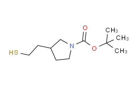 CAS No. 1420812-00-5, tert-butyl 3-(2-mercaptoethyl)pyrrolidine-1-carboxylate