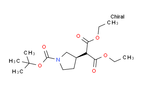 CAS No. 1228312-12-6, (R)-diethyl 2-(1-(tert-butoxycarbonyl)pyrrolidin-3-yl)malonate