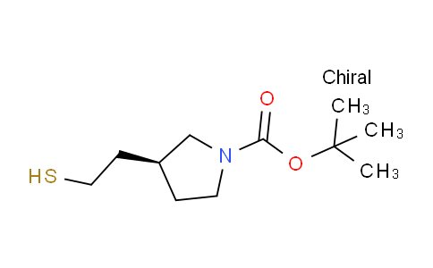 CAS No. 1421011-67-7, (S)-tert-butyl 3-(2-mercaptoethyl)pyrrolidine-1-carboxylate
