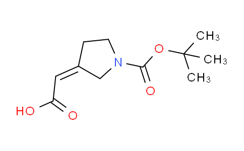 CAS No. 1246087-74-0, (Z)-2-(1-(tert-butoxycarbonyl)pyrrolidin-3-ylidene)acetic acid