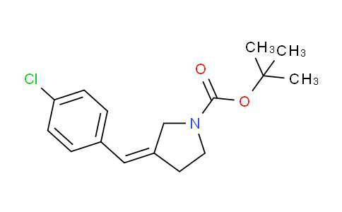 CAS No. 1824834-88-9, (Z)-tert-butyl 3-(4-chlorobenzylidene)pyrrolidine-1-carboxylate