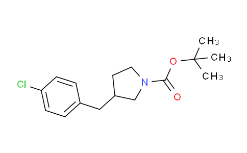 CAS No. 1824009-87-1, tert-butyl 3-(4-chlorobenzyl)pyrrolidine-1-carboxylate