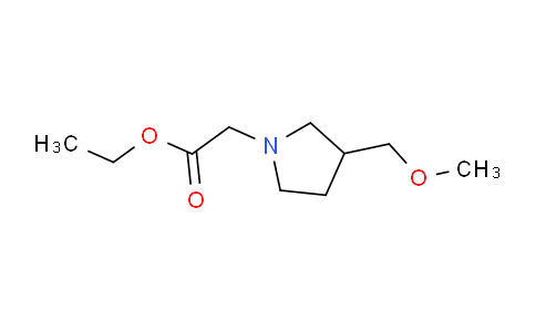 CAS No. 1341118-74-8, ethyl 2-(3-(methoxymethyl)pyrrolidin-1-yl)acetate