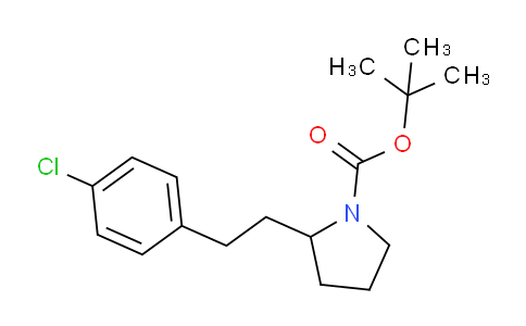 CAS No. 1824014-52-9, tert-butyl 2-(4-chlorophenethyl)pyrrolidine-1-carboxylate