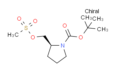 CAS No. 132482-09-8, (S)-tert-butyl 2-(((methylsulfonyl)oxy)methyl)pyrrolidine-1-carboxylate