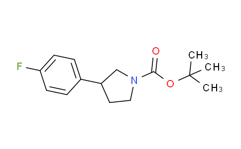 CAS No. 1263285-96-6, tert-butyl 3-(4-fluorophenyl)pyrrolidine-1-carboxylate