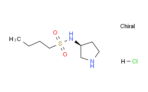 CAS No. 1568240-47-0, (S)-N-(pyrrolidin-3-yl)butane-1-sulfonamide hydrochloride