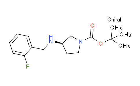 CAS No. 1204421-48-6, (R)-tert-butyl 3-((2-fluorobenzyl)amino)pyrrolidine-1-carboxylate
