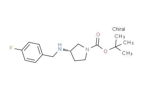 CAS No. 887578-74-7, (S)-tert-butyl 3-((4-fluorobenzyl)amino)pyrrolidine-1-carboxylate