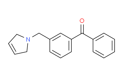CAS No. 898789-57-6, (3-((2,5-Dihydro-1H-pyrrol-1-yl)methyl)phenyl)(phenyl)methanone