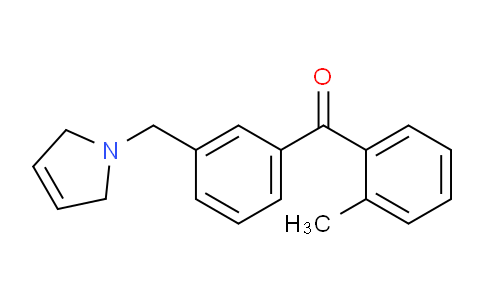 CAS No. 898789-59-8, (3-((2,5-Dihydro-1H-pyrrol-1-yl)methyl)phenyl)(o-tolyl)methanone