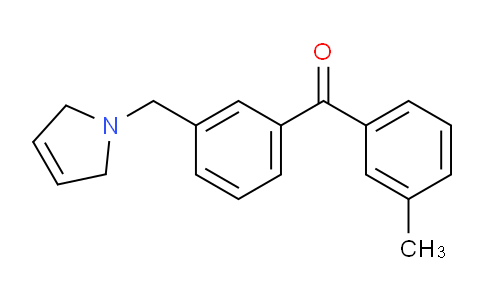 CAS No. 898789-61-2, (3-((2,5-Dihydro-1H-pyrrol-1-yl)methyl)phenyl)(m-tolyl)methanone