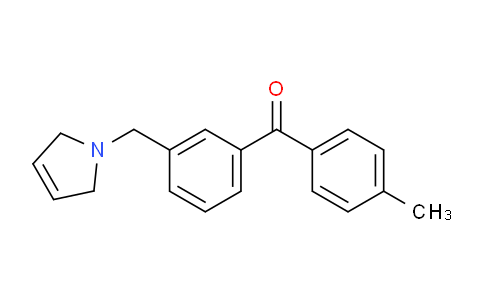CAS No. 898789-63-4, (3-((2,5-Dihydro-1H-pyrrol-1-yl)methyl)phenyl)(p-tolyl)methanone