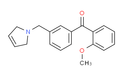 CAS No. 898789-65-6, (3-((2,5-Dihydro-1H-pyrrol-1-yl)methyl)phenyl)(2-methoxyphenyl)methanone