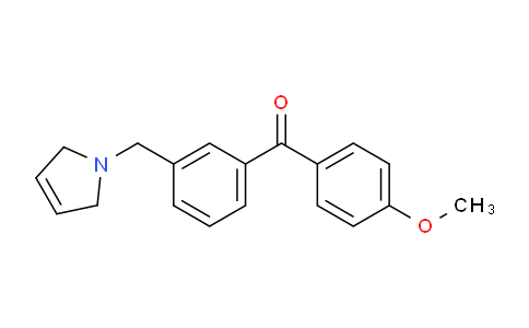 CAS No. 898789-69-0, (3-((2,5-Dihydro-1H-pyrrol-1-yl)methyl)phenyl)(4-methoxyphenyl)methanone