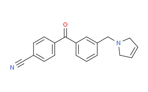 CAS No. 898789-78-1, 4-(3-((2,5-Dihydro-1H-pyrrol-1-yl)methyl)benzoyl)benzonitrile