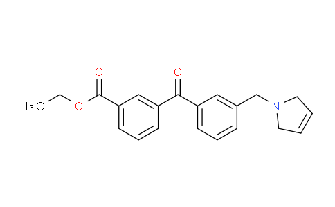 CAS No. 898789-84-9, Ethyl 3-(3-((2,5-dihydro-1H-pyrrol-1-yl)methyl)benzoyl)benzoate