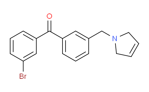 CAS No. 898789-95-2, (3-Bromophenyl)(3-((2,5-dihydro-1H-pyrrol-1-yl)methyl)phenyl)methanone