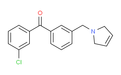 CAS No. 898790-01-7, (3-Chlorophenyl)(3-((2,5-dihydro-1H-pyrrol-1-yl)methyl)phenyl)methanone