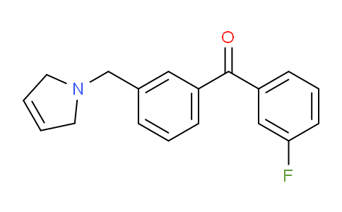 CAS No. 898790-07-3, (3-((2,5-Dihydro-1H-pyrrol-1-yl)methyl)phenyl)(3-fluorophenyl)methanone