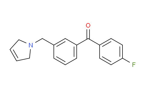 CAS No. 898790-10-8, (3-((2,5-Dihydro-1H-pyrrol-1-yl)methyl)phenyl)(4-fluorophenyl)methanone