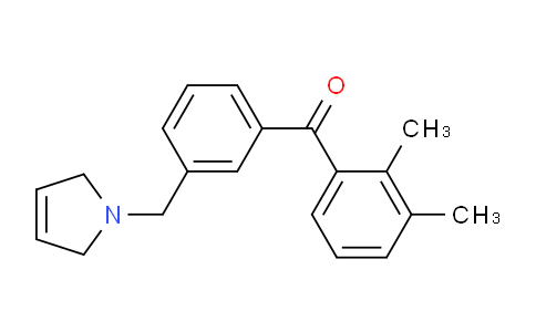 CAS No. 898790-13-1, (3-((2,5-Dihydro-1H-pyrrol-1-yl)methyl)phenyl)(2,3-dimethylphenyl)methanone