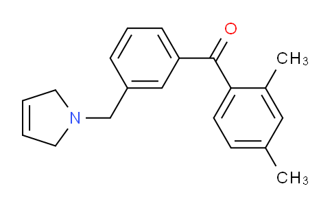 CAS No. 898790-16-4, (3-((2,5-Dihydro-1H-pyrrol-1-yl)methyl)phenyl)(2,4-dimethylphenyl)methanone