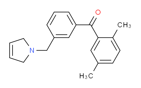 CAS No. 898790-19-7, (3-((2,5-Dihydro-1H-pyrrol-1-yl)methyl)phenyl)(2,5-dimethylphenyl)methanone