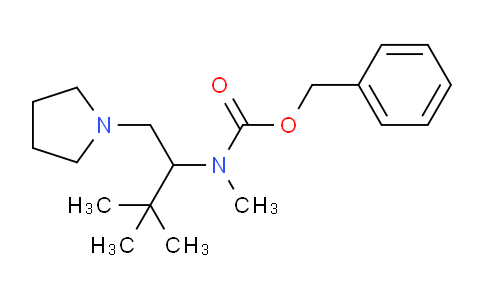 CAS No. 886363-08-2, Benzyl (3,3-dimethyl-1-(pyrrolidin-1-yl)butan-2-yl)(methyl)carbamate