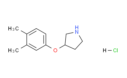 CAS No. 1220033-80-6, 3-(3,4-Dimethylphenoxy)pyrrolidine hydrochloride