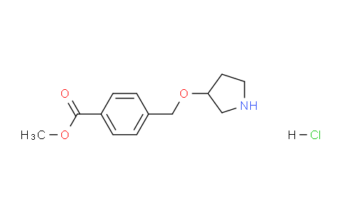 CAS No. 1220034-80-9, Methyl 4-((pyrrolidin-3-yloxy)methyl)benzoate hydrochloride