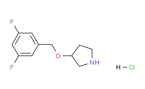 CAS No. 1220028-50-1, 3-((3,5-Difluorobenzyl)oxy)pyrrolidine hydrochloride