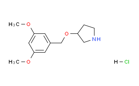 CAS No. 1220036-68-9, 3-((3,5-Dimethoxybenzyl)oxy)pyrrolidine hydrochloride