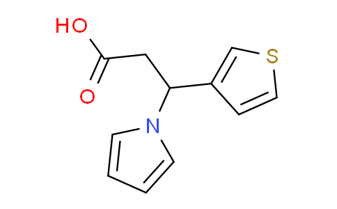 CAS No. 866019-33-2, 3-(1H-Pyrrol-1-yl)-3-(thiophen-3-yl)propanoic acid