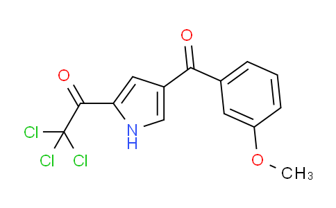 CAS No. 453557-69-2, 2,2,2-Trichloro-1-(4-(3-methoxybenzoyl)-1H-pyrrol-2-yl)ethanone