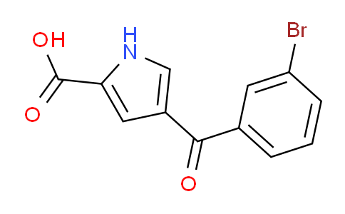 CAS No. 924868-86-0, 4-(3-Bromobenzoyl)-1H-pyrrole-2-carboxylic acid