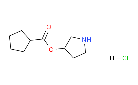 CAS No. 1219980-83-2, Pyrrolidin-3-yl cyclopentanecarboxylate hydrochloride